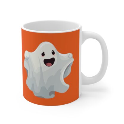 Spooky Ghost Mug, Cute Halloween Mug, 11oz Ceramic Mug, Gift for Halloween Lovers, Fun Office Mug, Funny Coffee Cup - Image 4