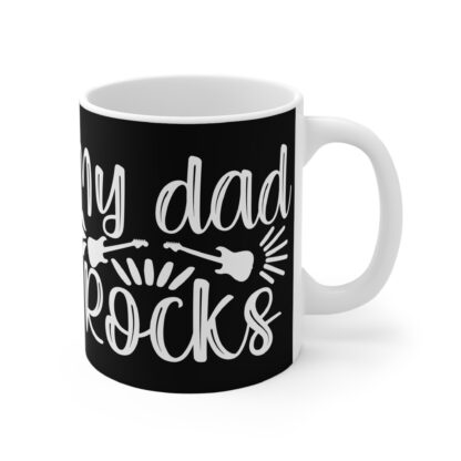 Cool Dad Mug, Father's Day Gift, Guitar Lover's Cup, Unique Coffee Mug, Best Dad Ever Announcement - Image 4