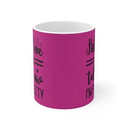 Pretty in Pink Mug, Cute Coffee Cup Gift, Funny Tea Mug, Housewarming Present, Bright Home Decor - Image 2