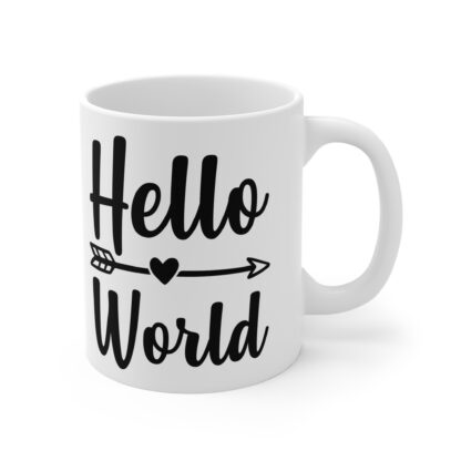 Hello World Mug, Personalized Coffee Cup, Inspirational Gift, Cute Kitchen Decor, Affirmation Mug, Gift for New Parents - Image 4