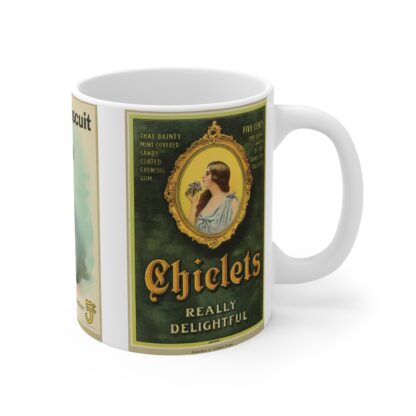 Vintage-Inspired Coffee Mug, Retro Art Mugs for Coffee Lovers, Unique Gift, Nostalgic Biscuit Design, Kitchen Decor - Image 4