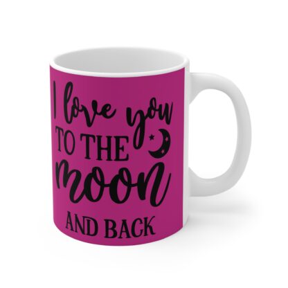 I Love You to the Moon and Back Mug, Romantic Gift, Coffee Cup, Cute Saying, Love Gift for Her - Image 4