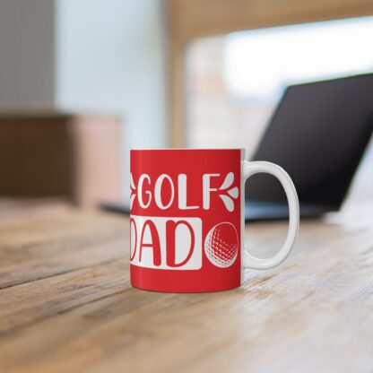 Golf Dad Mug, Fun Gift for Father's Day or Birthday, Ceramic Coffee Cup for Golfers, Unique Golfing Gift