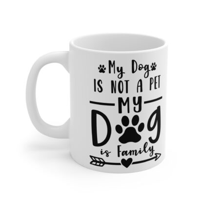 Dog Lover's Family Mug, 11oz Funny Gift for Pet Owners, Cute Dog Theme Coffee Cup, Personalized Dog Mom Mug, Pet Parent Present - Image 3