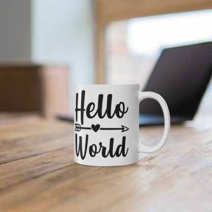 Hello World Mug, Personalized Coffee Cup, Inspirational Gift, Cute Kitchen Decor, Affirmation Mug, Gift for New Parents