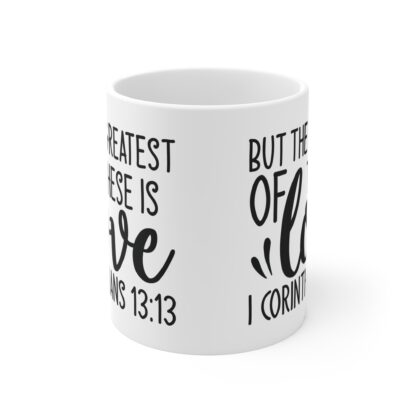 Love Quote Mug, Inspirational Coffee Cup for Friends, Gift for Weddings, Christian Home Decor - Image 2