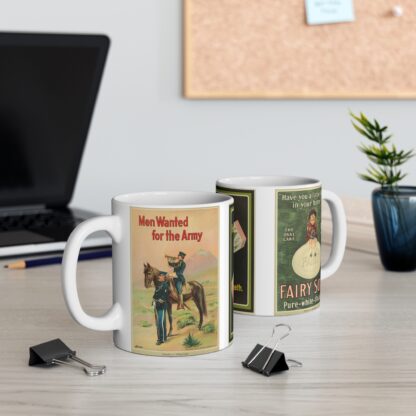 Vintage-Inspired 11oz Coffee Mug, Nostalgic Mug, Retro Tea Cup, Gift for History Buffs, Collectible Drinkware