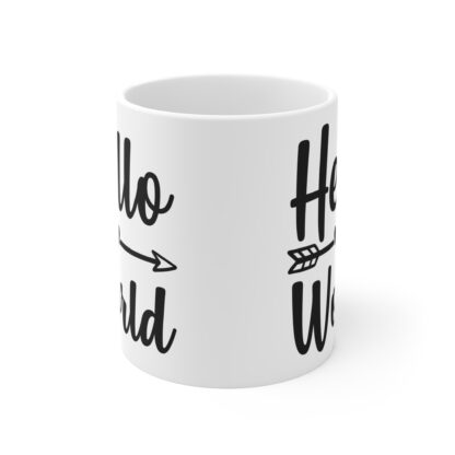 Hello World Mug, Personalized Coffee Cup, Inspirational Gift, Cute Kitchen Decor, Affirmation Mug, Gift for New Parents - Image 2