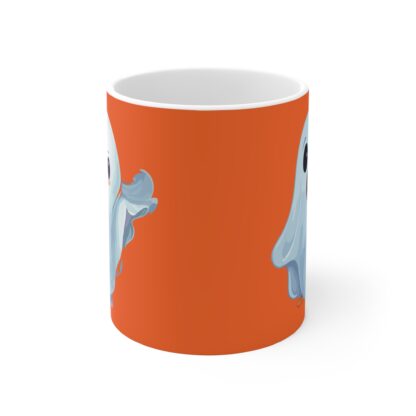 Cute Cartoon Ghost Mug, Halloween Coffee Cup, Whimsical Drinkware, Gift for Ghost Lovers, Spooky Decor - Image 2