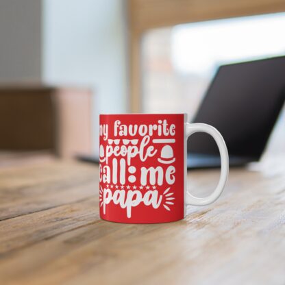 My Favorite People Call Me Papa Mug | 11oz Coffee Cup | Unique Gift for Dads, Father's Day, Birthdays, Family Gatherings