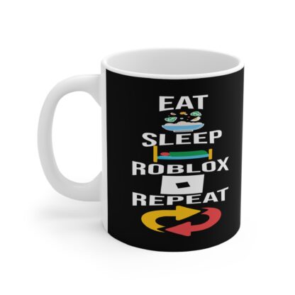 Roblox Gamer Mug - Eat Sleep Roblox Repeat Gift, Gaming Coffee Cup, Funny Mug, Birthday Present for Gamers, Kids, Teens - Image 3
