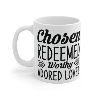 Chosen Redeemed Coffee Mug, Inspirational Gift, Faith-Based Mug, Motivational Coffee Cup, Encouraging Drinkware - Image 3