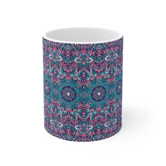 Ethnic Textile Print 6 Coffee Mug 11oz – Colorful Decorative Drinkware