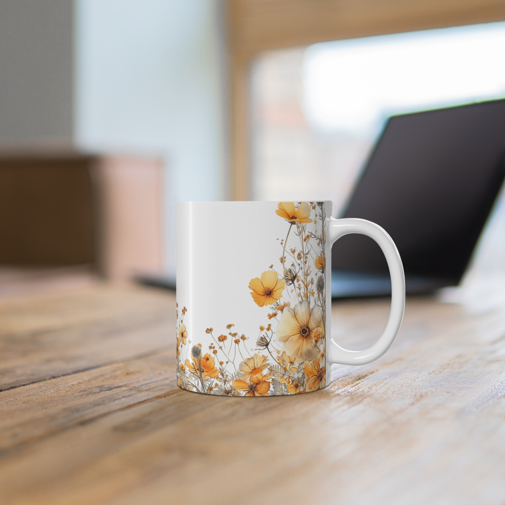 Floral Bouquet Coffee Mug - 11oz - Image 6