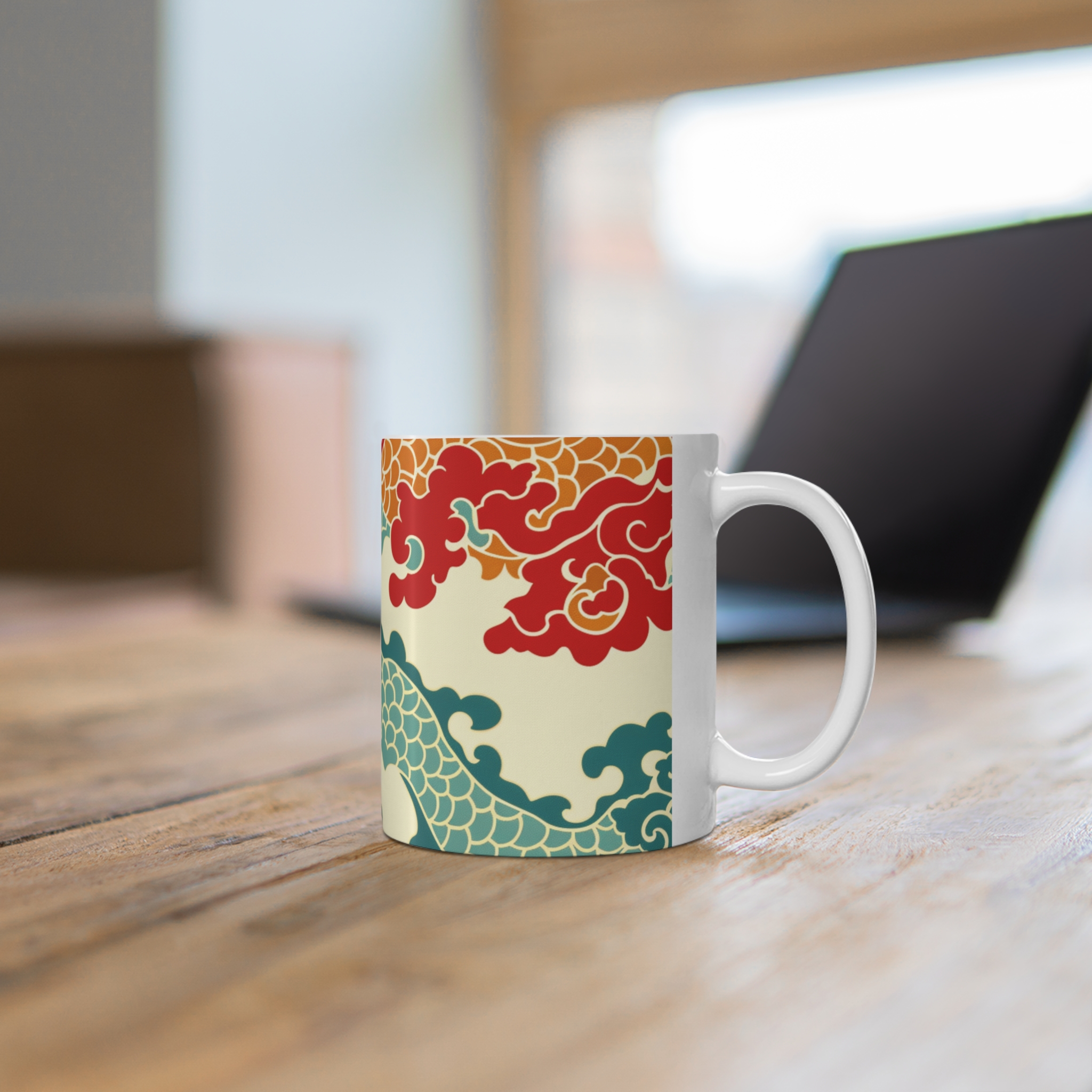 Eastern Enchantment 6 - Mug - 11oz Colorful Design for Tea & Coffee Lovers - Image 6