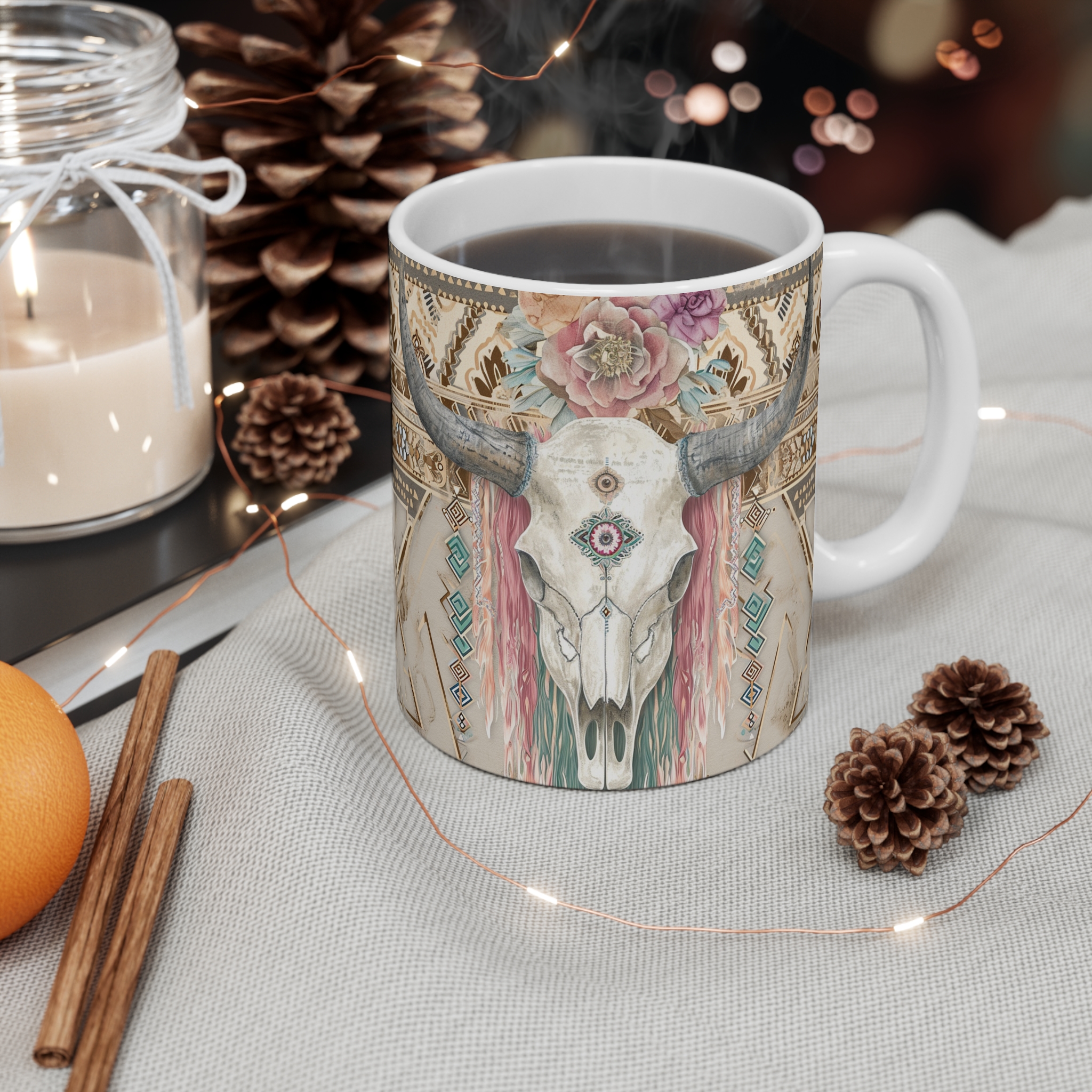 Country Western Cow Skull - Image 4