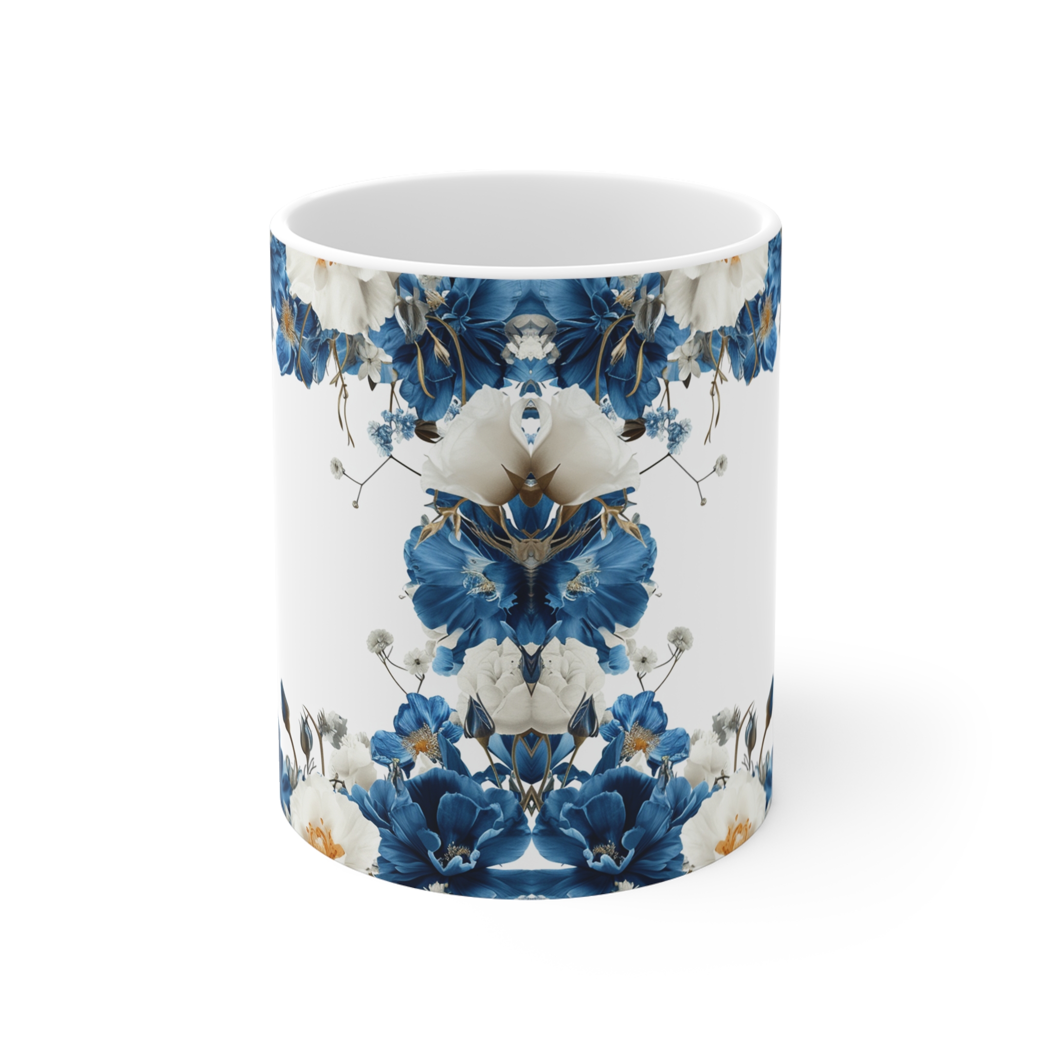 Floral Elegance Coffee Mug - 11oz Decorative Drinkware - Image 2