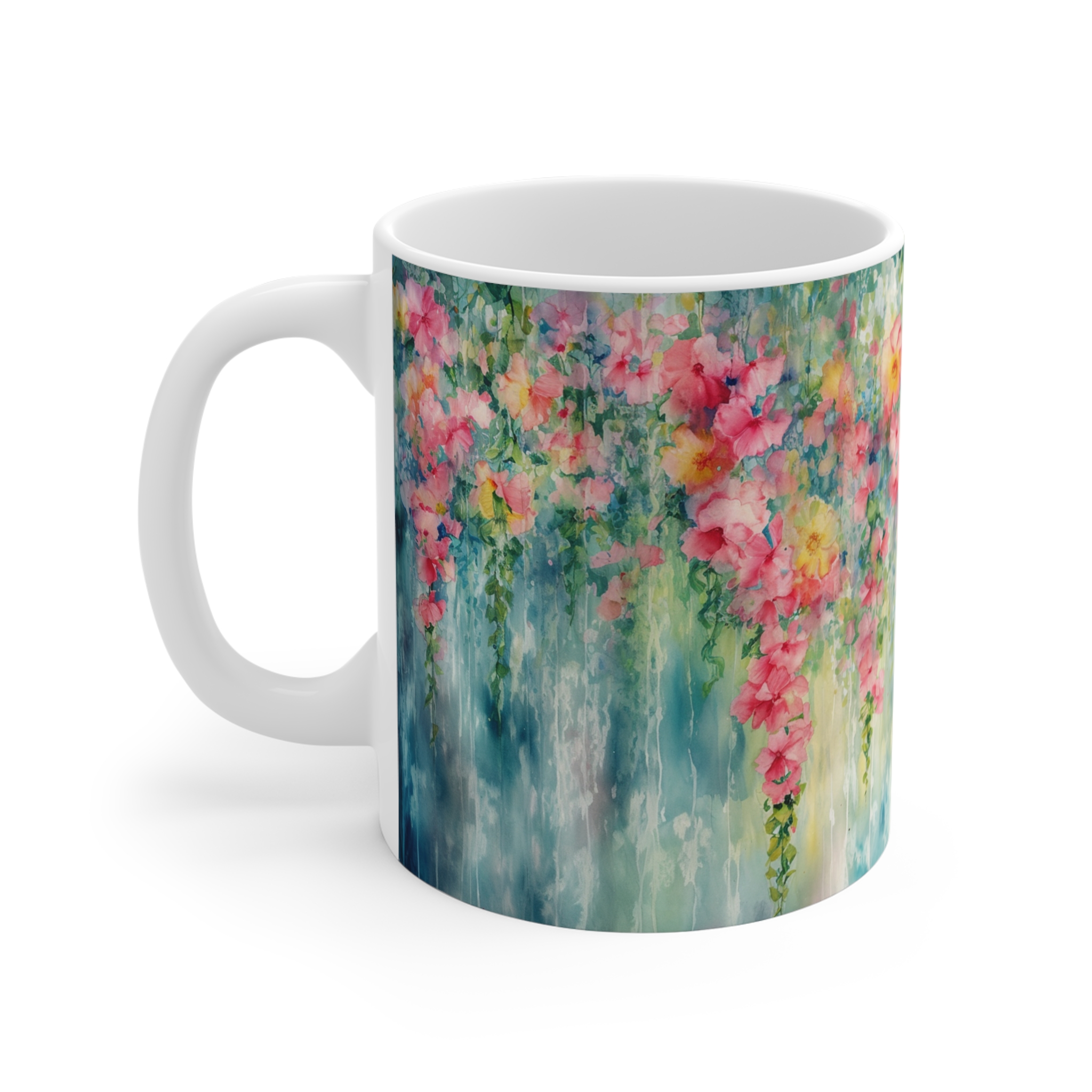 Carnations Watercolor 11oz Mug - Perfect Gift for Garden Lovers