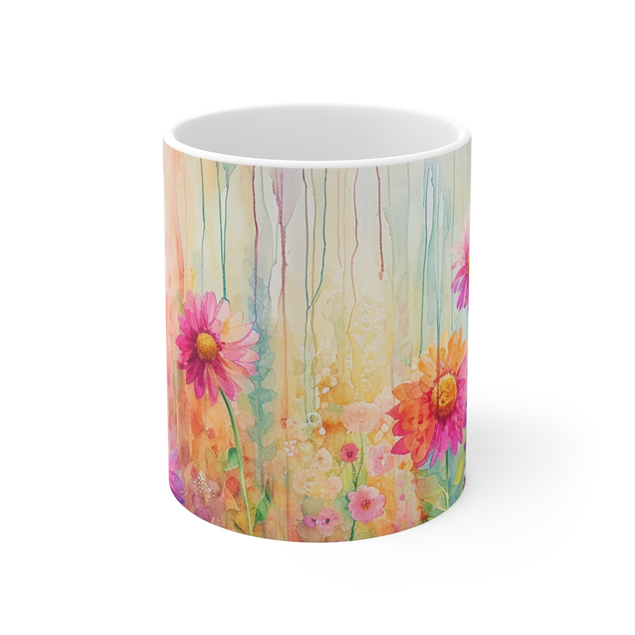 Gerbera Daises 11oz Mug - Vibrant Flower Design for Coffee Lovers - Image 2