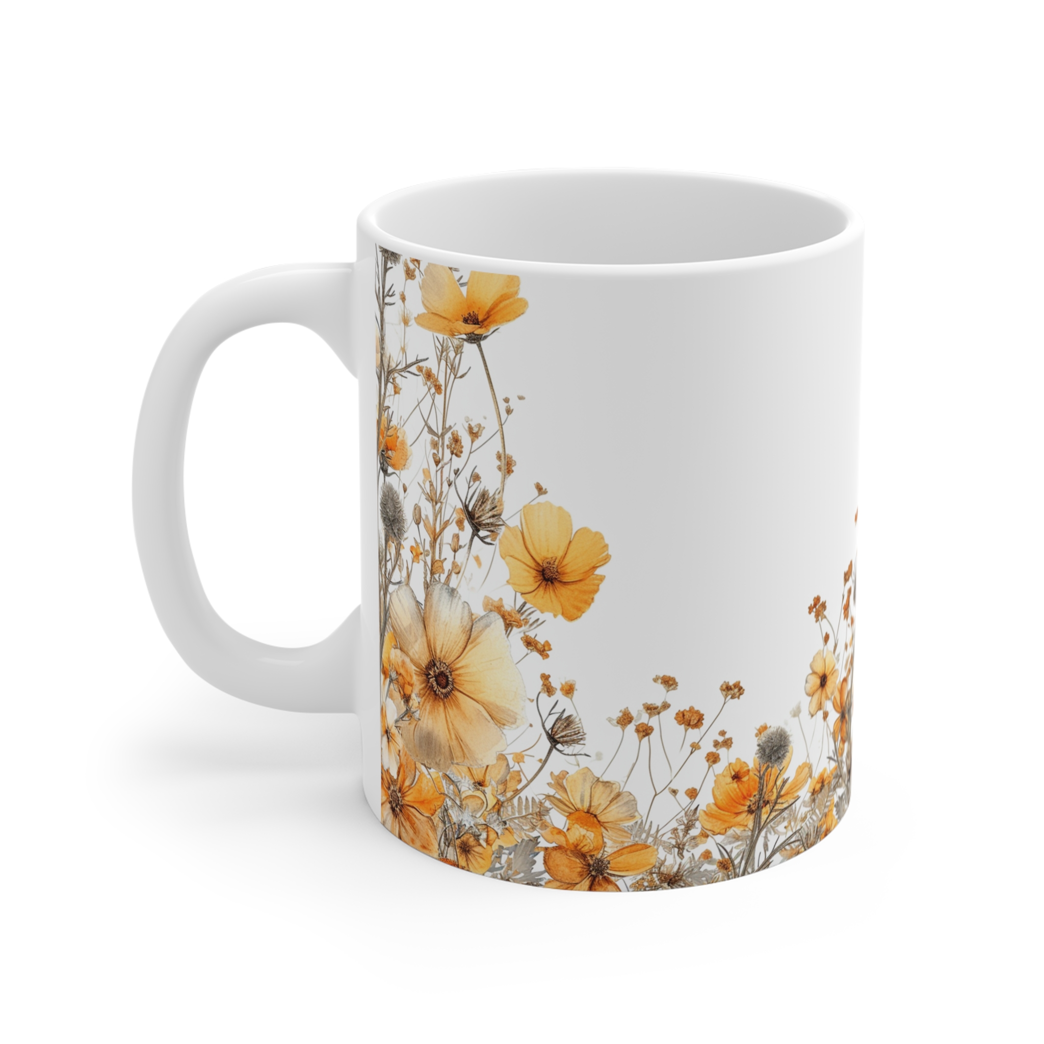 Floral Bouquet Coffee Mug - 11oz - Image 2