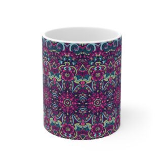 Ethnic Textile Print 9 -Coffee Mug - 11oz