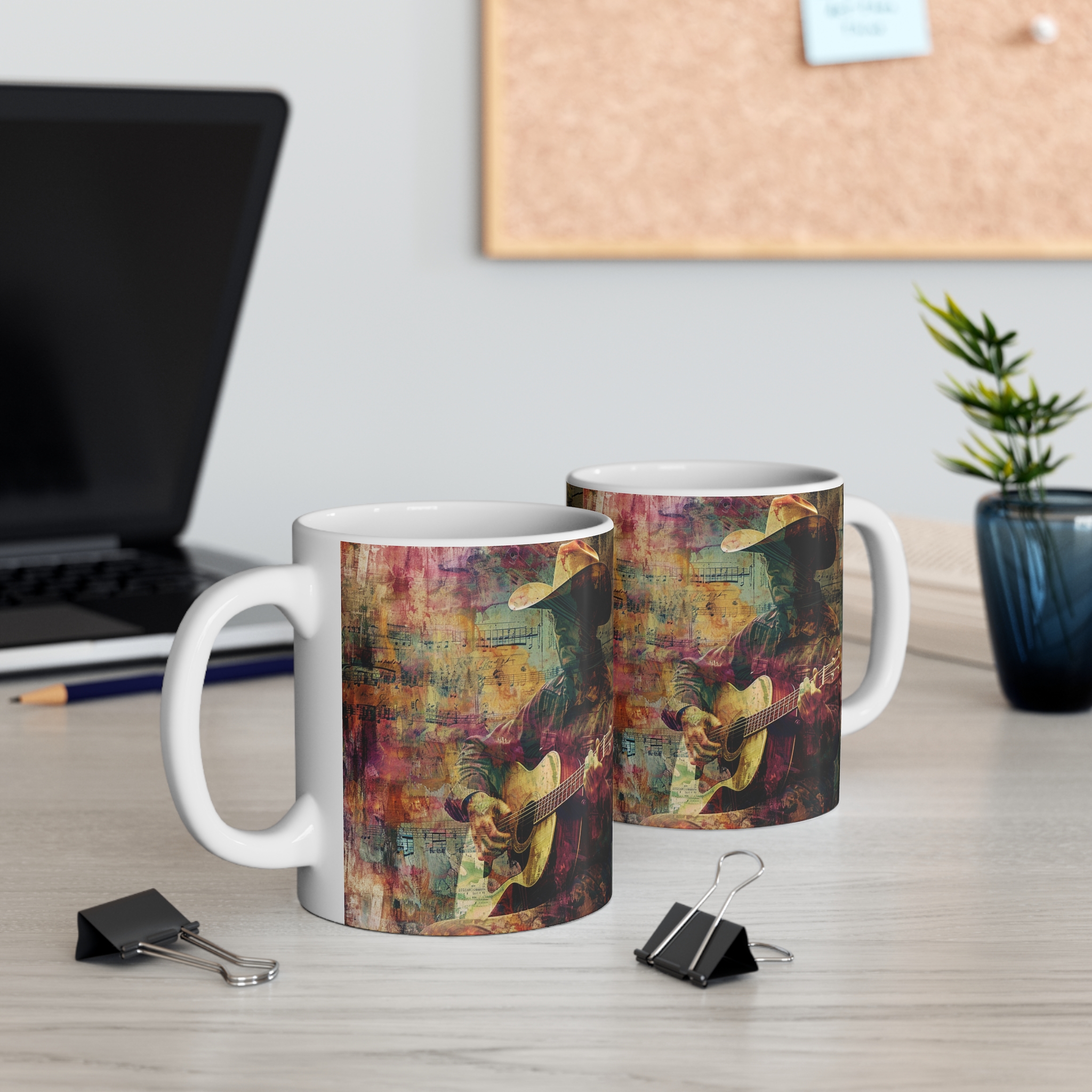 Vibrant Cowboy Coffee Mug - Colorful Western Art - Image 5