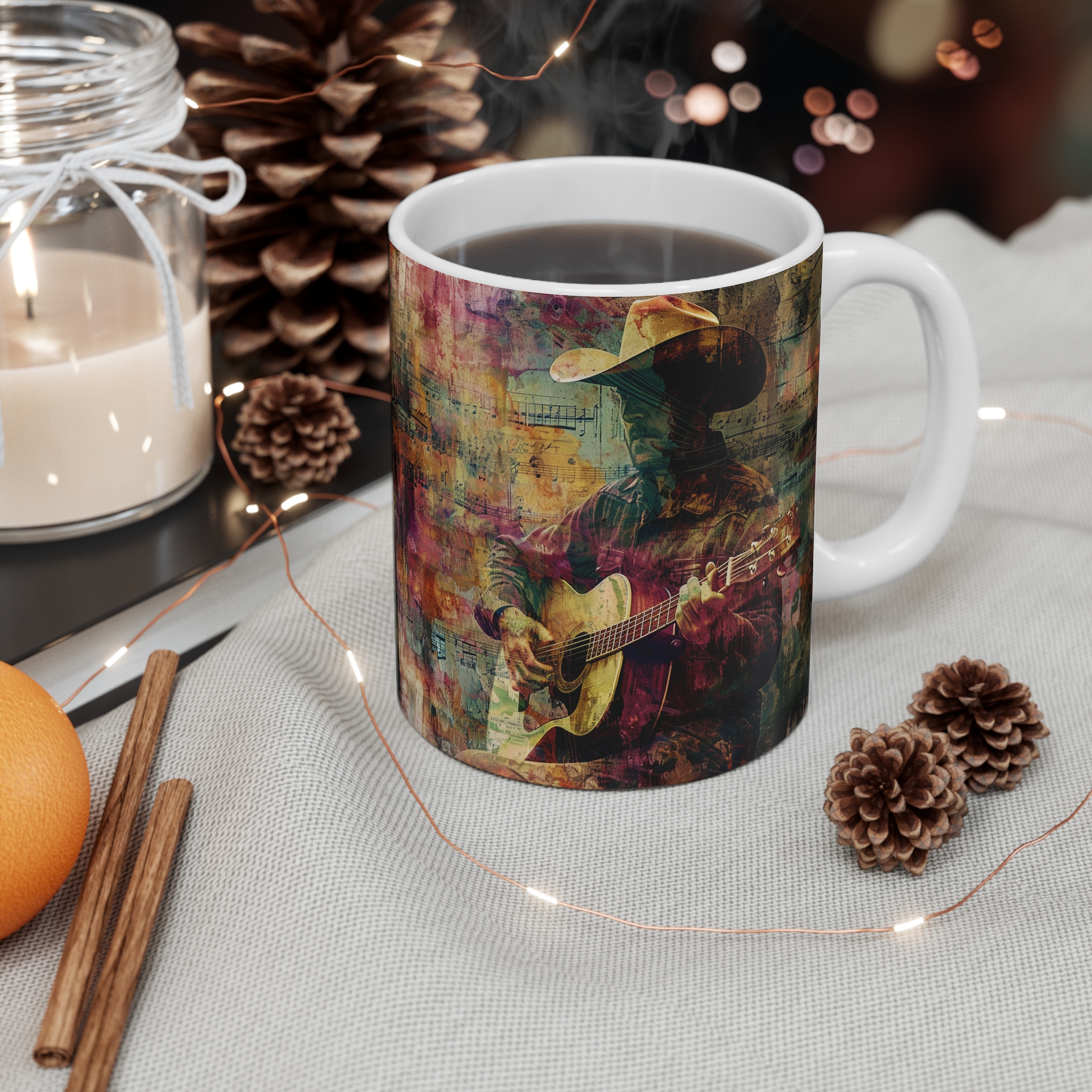 Vibrant Cowboy Coffee Mug - Colorful Western Art - Image 4