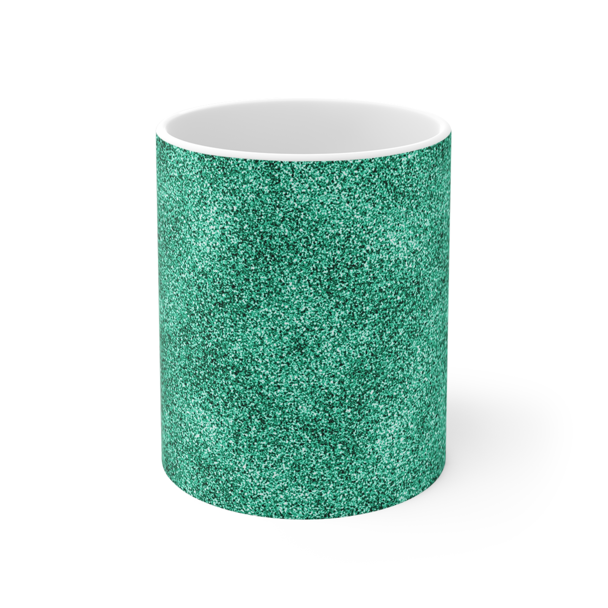 Spring Glitter Easter Turquoise Mug - 11oz Coffee Cup for Nature Lovers