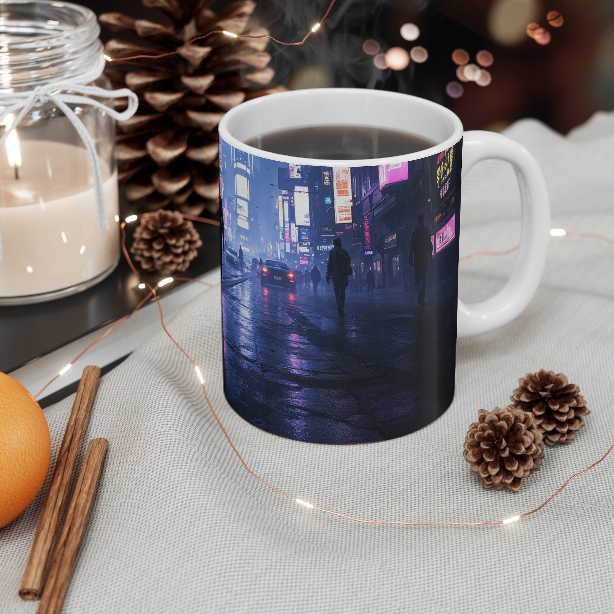 City At Nigh | Mug 11oz - Image 4