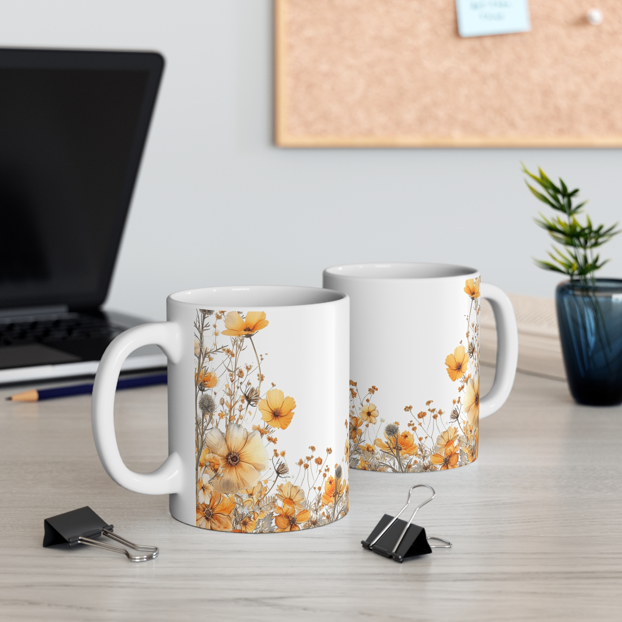 Floral Bouquet Coffee Mug - 11oz - Image 5