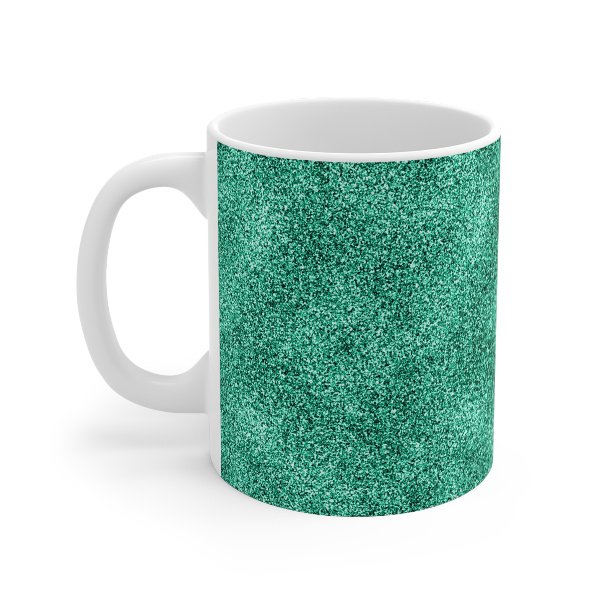Spring Glitter Easter Turquoise Mug - 11oz Coffee Cup for Nature Lovers - Image 2