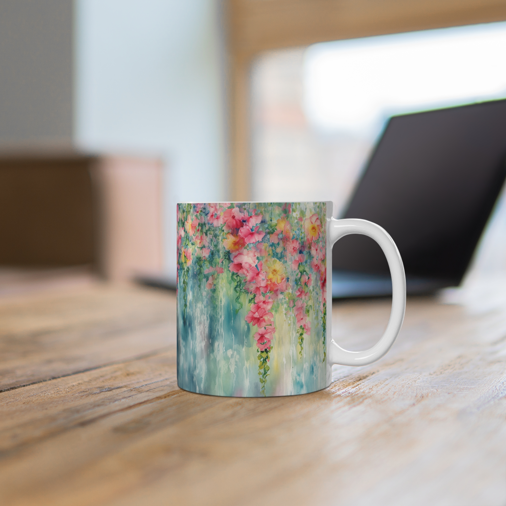 Carnations Watercolor 11oz Mug - Perfect Gift for Garden Lovers - Image 6