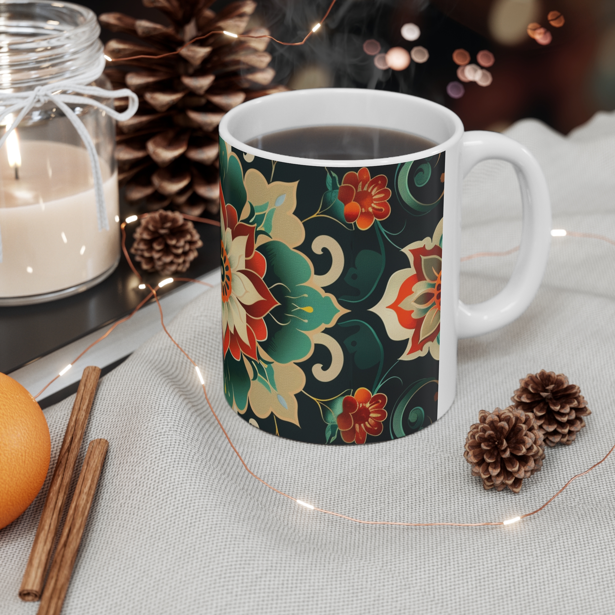 Eastern Enchantment 11 - Mug - 11oz Ceramic Coffee Cup for Home and Office - Image 4