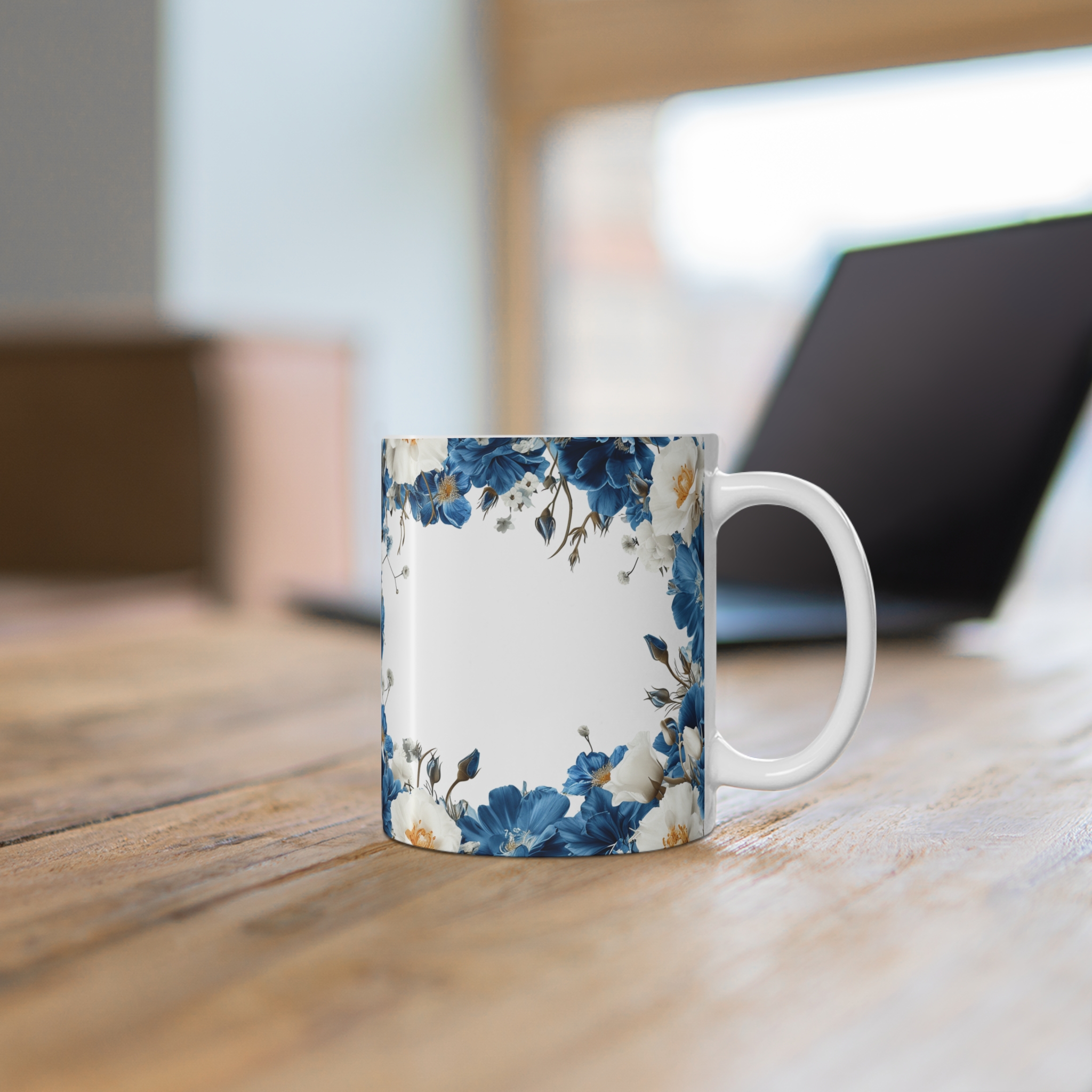 Floral Elegance Coffee Mug - 11oz Decorative Drinkware - Image 6
