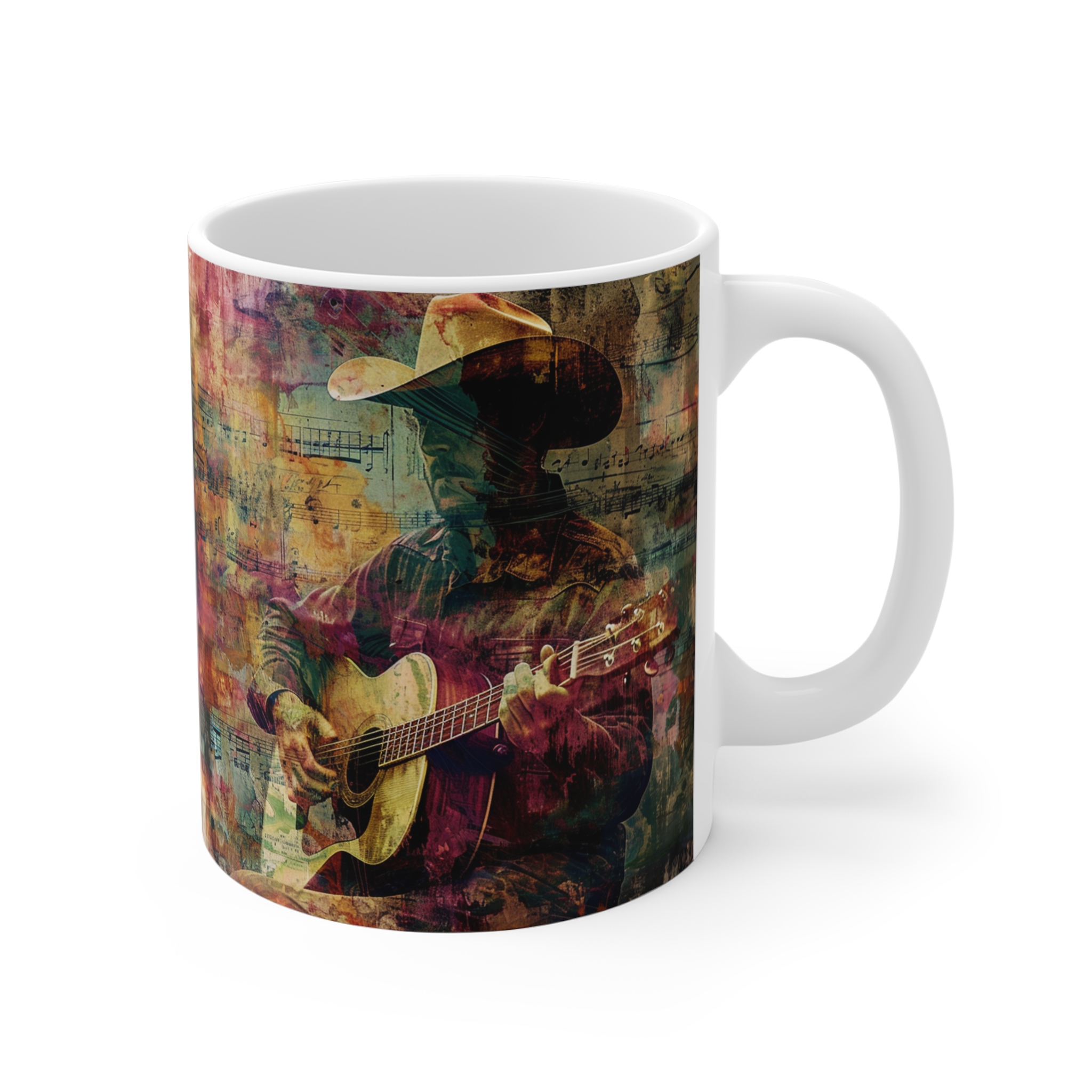 Vibrant Cowboy Coffee Mug - Colorful Western Art - Image 3