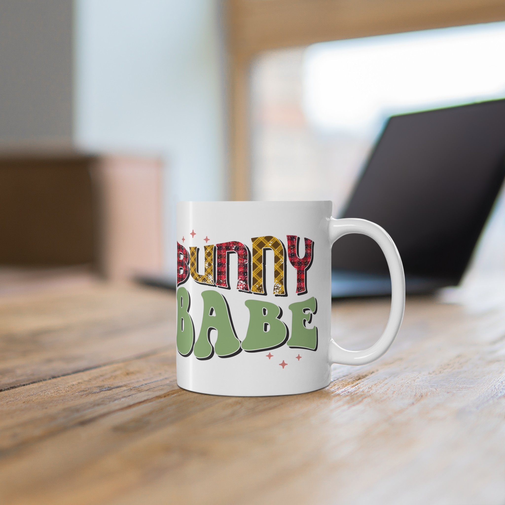 Cute Bunny Babe Mug 11oz - Perfect for Easter and Spring Celebrations