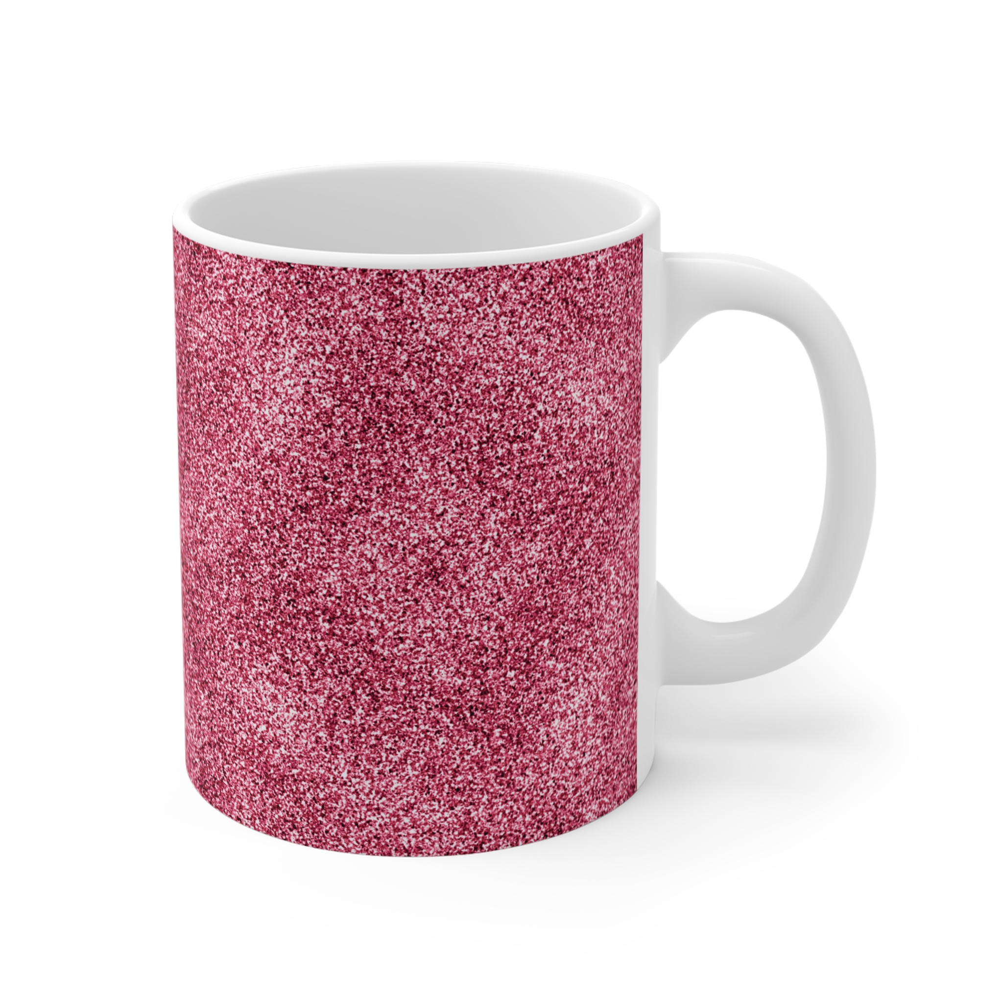 Spring Glitter Easter Piink Mug - 11oz Ceramic Coffee Cup for Home & Gifts - Image 3