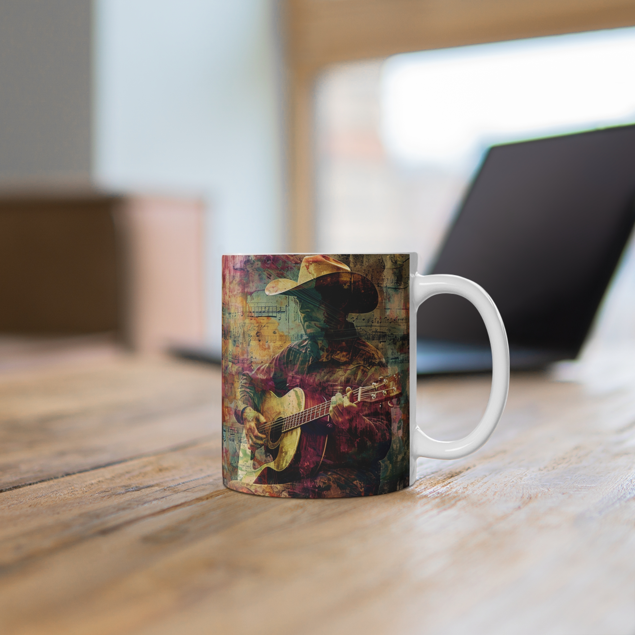 Vibrant Cowboy Coffee Mug - Colorful Western Art - Image 6