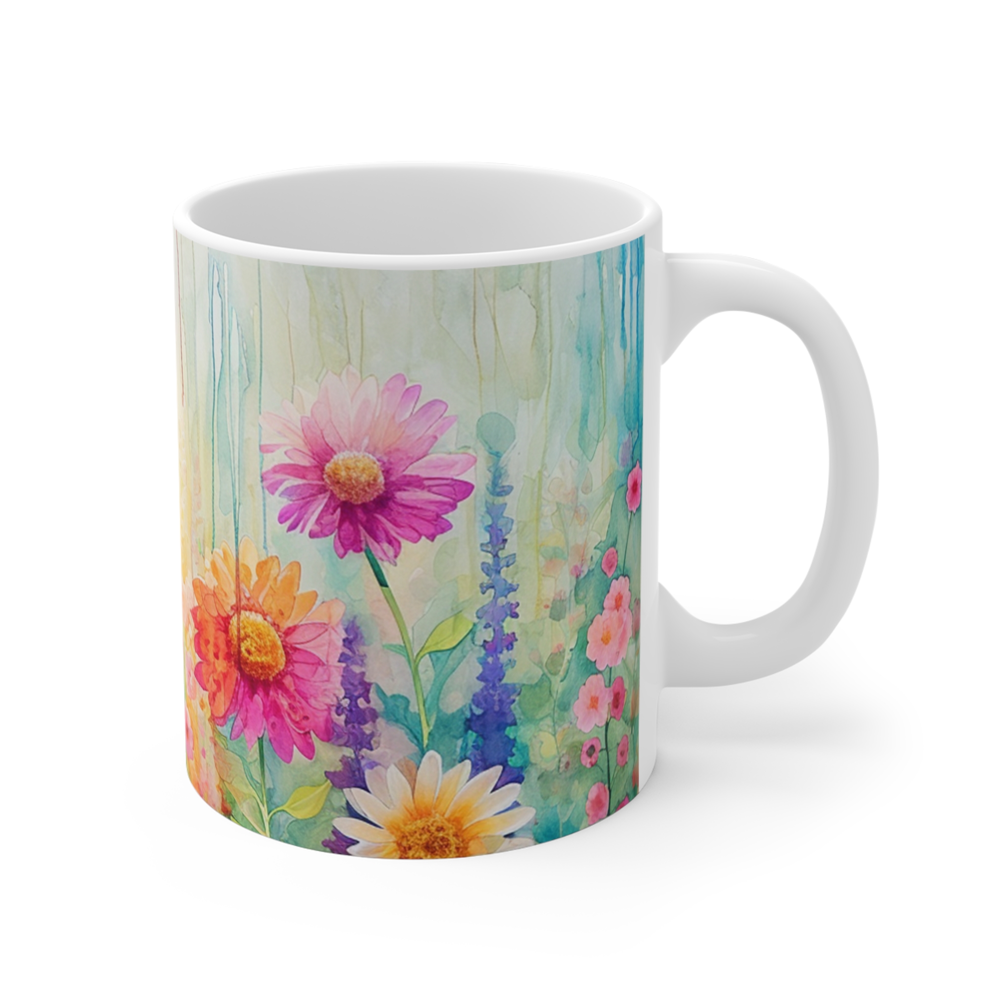 Gerbera Daises 11oz Mug - Vibrant Flower Design for Coffee Lovers - Image 3