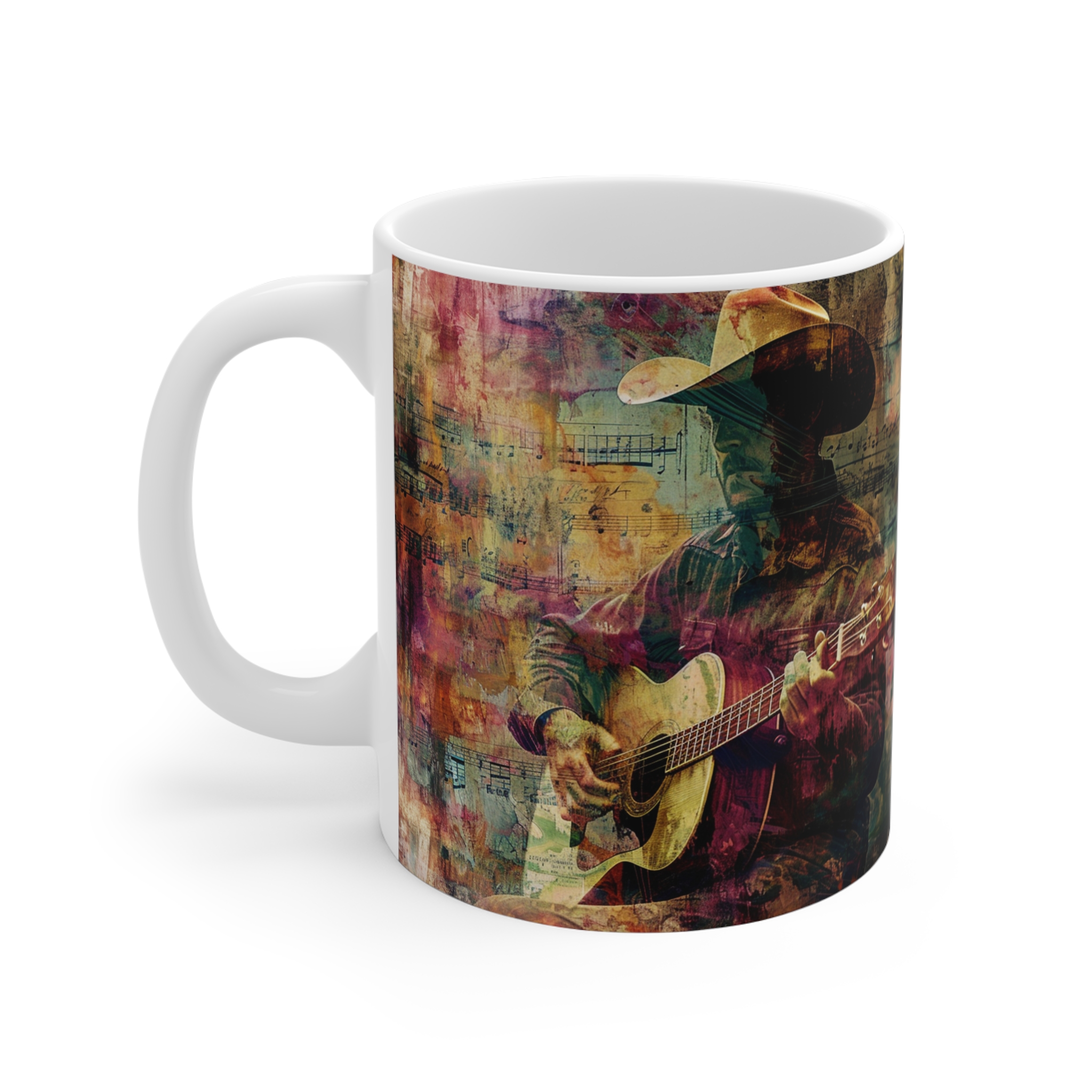 Vibrant Cowboy Coffee Mug - Colorful Western Art