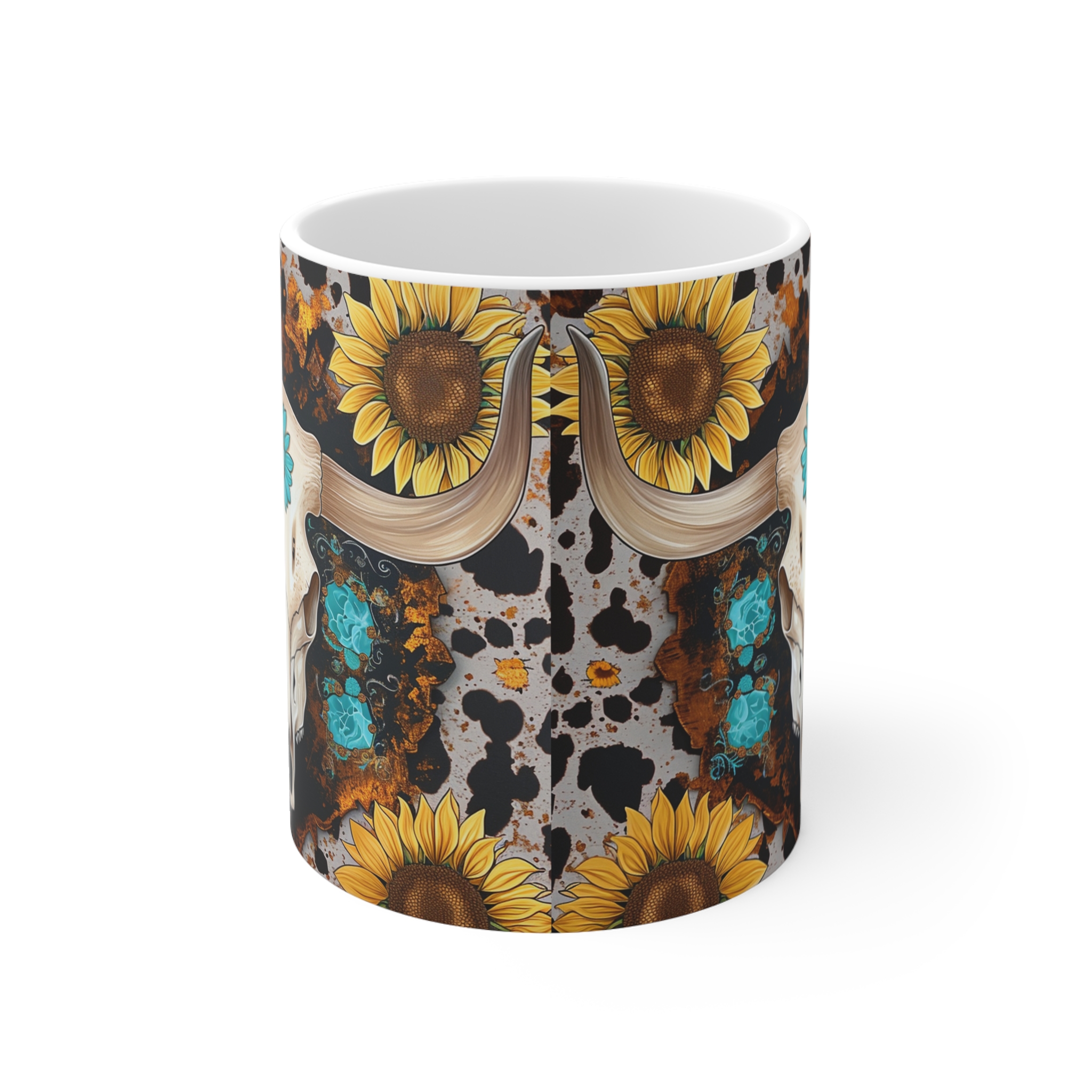 Country and Western Cow Skull - Image 2