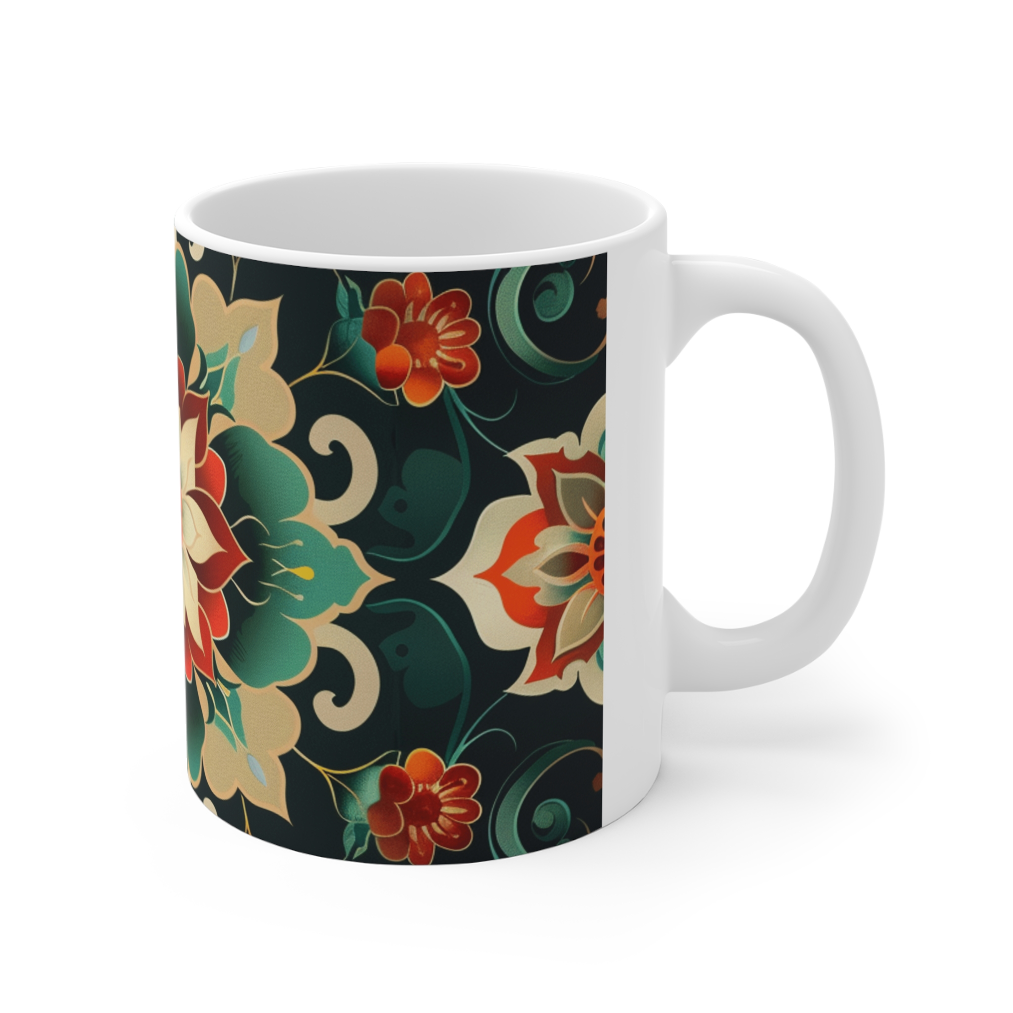 Eastern Enchantment 11 - Mug - 11oz Ceramic Coffee Cup for Home and Office - Image 3