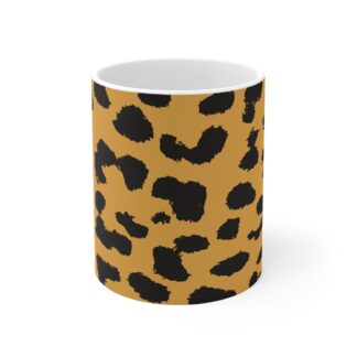 Wild Leopard Print Pattern 1  11oz Coffee Mug