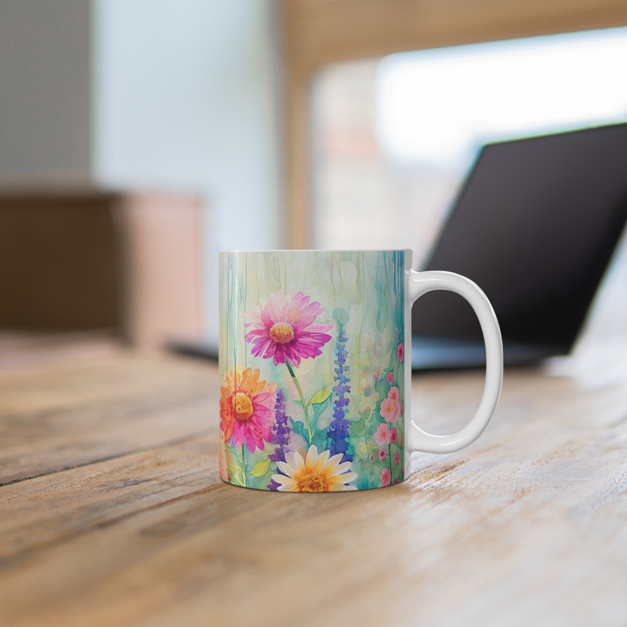 Gerbera Daises 11oz Mug - Vibrant Flower Design for Coffee Lovers - Image 6