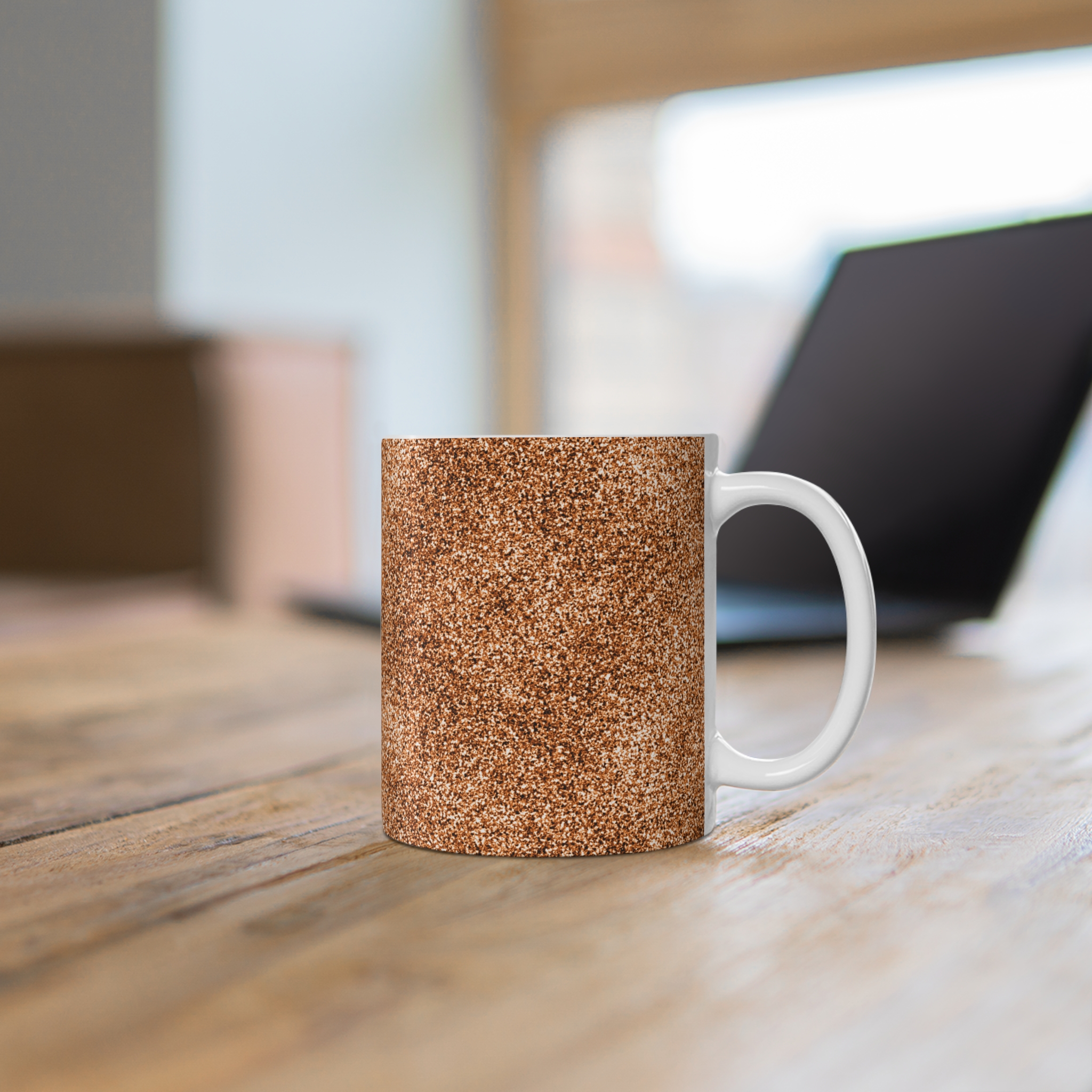Copper Glitter 11oz Coffee Mug - Cozy Gift for Home and Office - Image 6