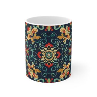 Eastern Enchantment 8 - Coffee Mug – 11oz Vintage Ceramic Drinkware for Home & Office
