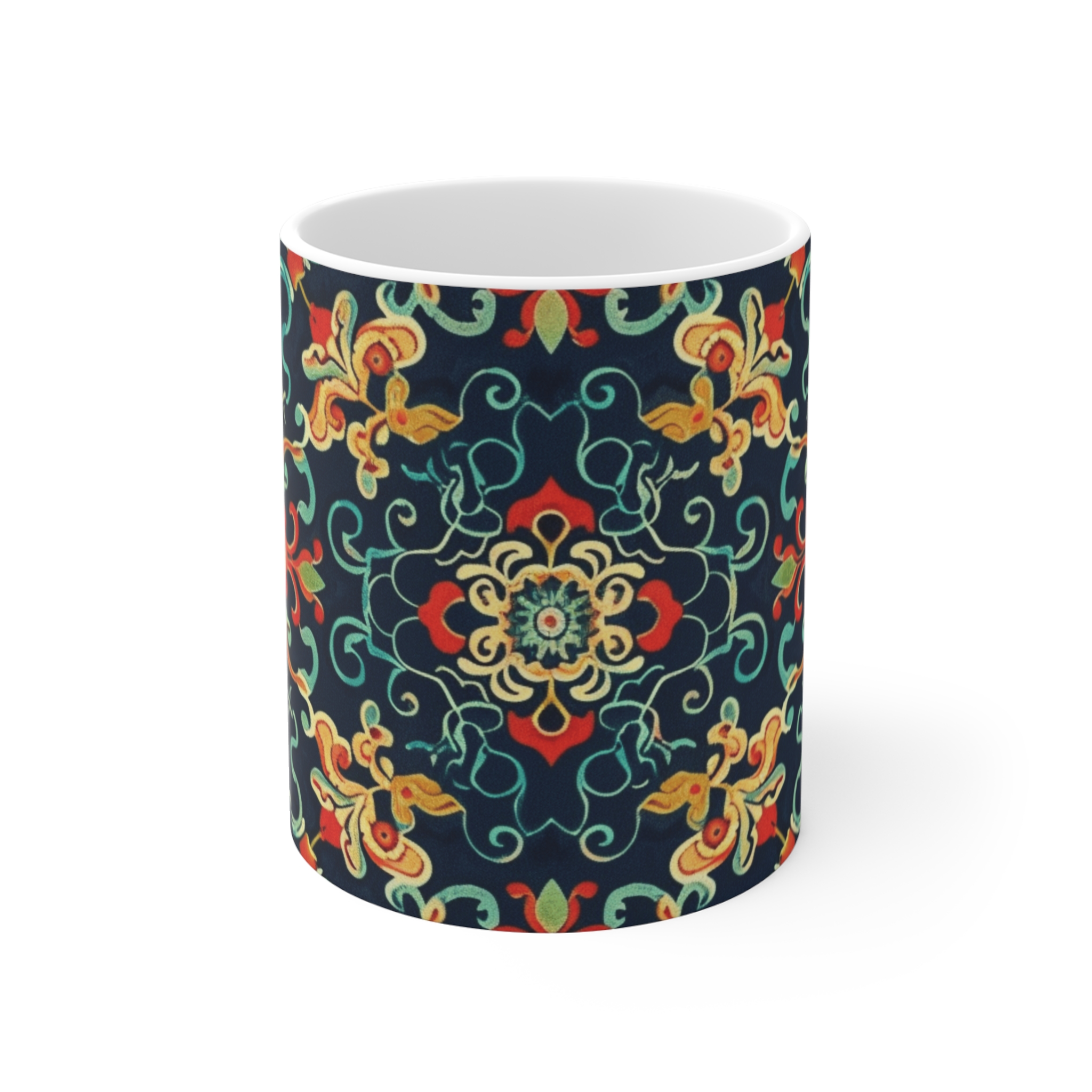 Eastern Enchantment 8 - Coffee Mug – 11oz Vintage Ceramic Drinkware for Home & Office
