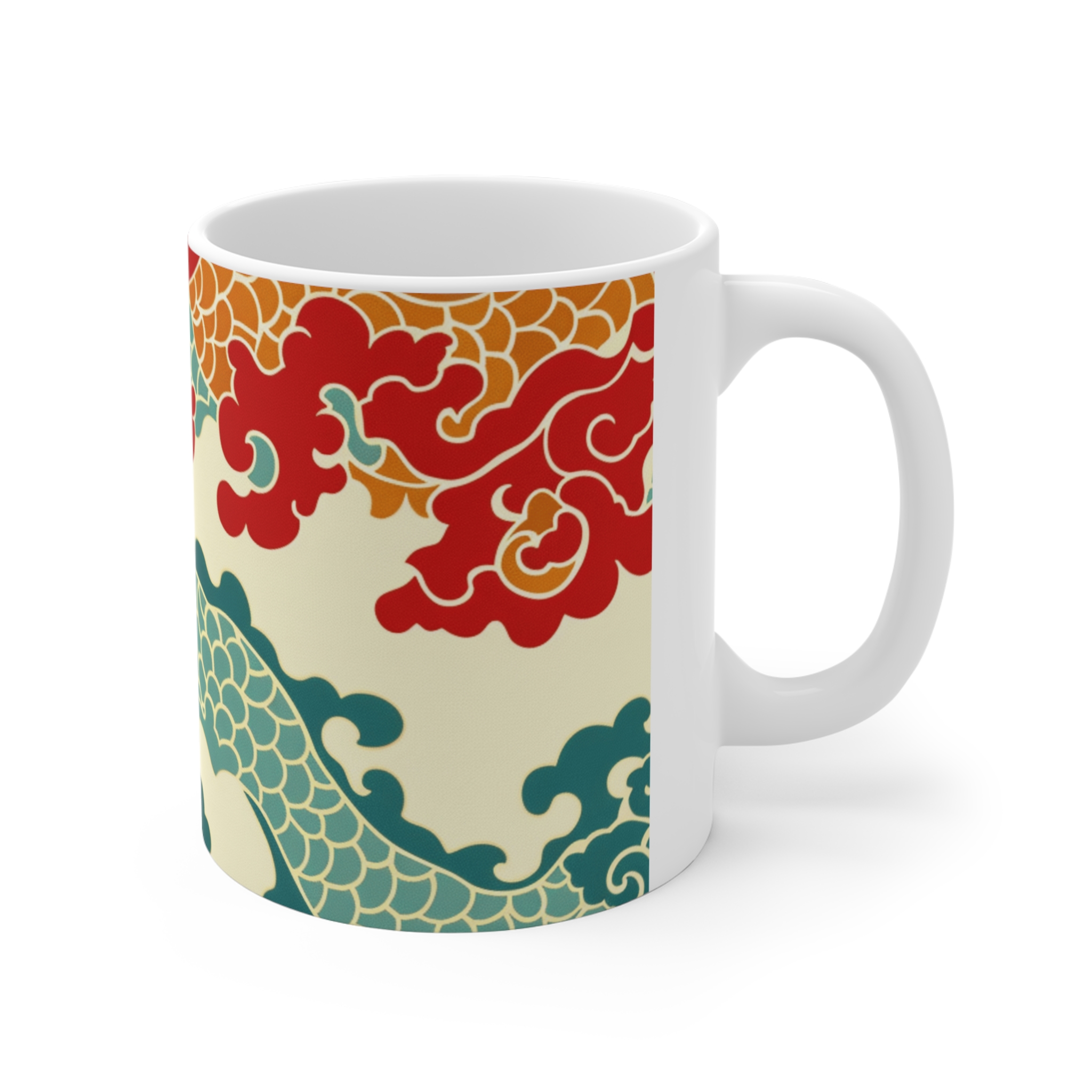 Eastern Enchantment 6 - Mug - 11oz Colorful Design for Tea & Coffee Lovers - Image 3