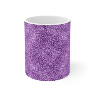 Spring Glitter Easter Purple Mug - 11oz Ceramic Coffee Cup for Creative Souls