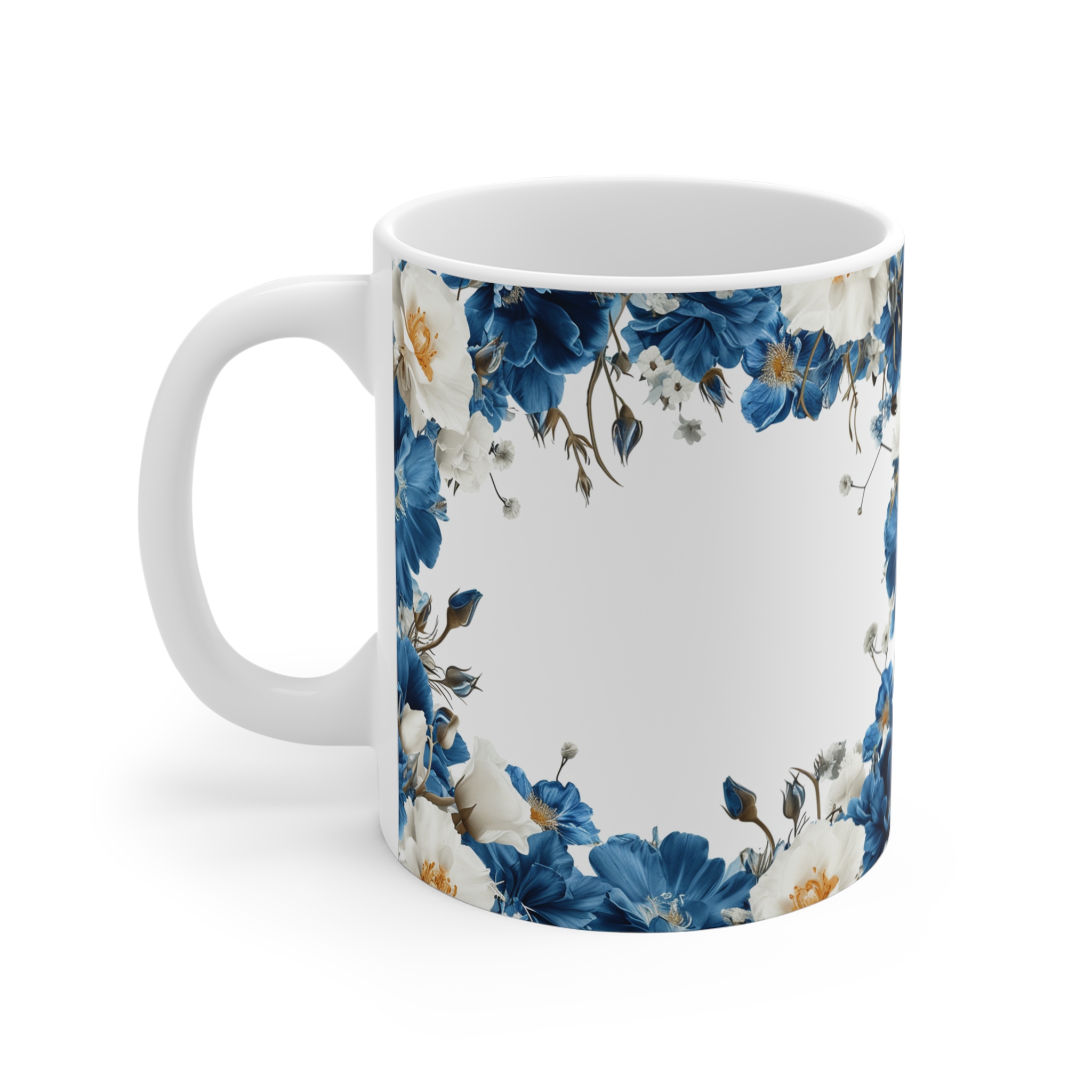 Floral Elegance Coffee Mug - 11oz Decorative Drinkware - Image 3